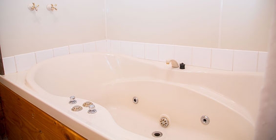 luxury double spa bath in Superior Spa Suite