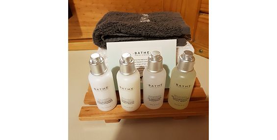 toiletries in the Superior Spa Suites